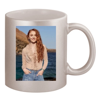 Sophie Turner 11oz Metallic Silver Mug