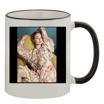 Sophie Turner 11oz Colored Rim & Handle Mug