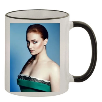 Sophie Turner 11oz Colored Rim & Handle Mug