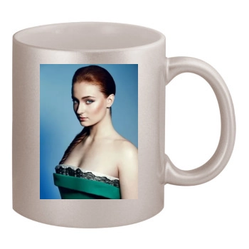 Sophie Turner 11oz Metallic Silver Mug