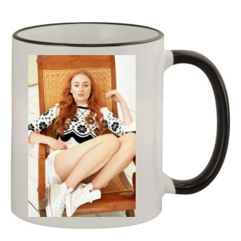 Sophie Turner 11oz Colored Rim & Handle Mug