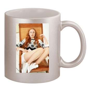 Sophie Turner 11oz Metallic Silver Mug