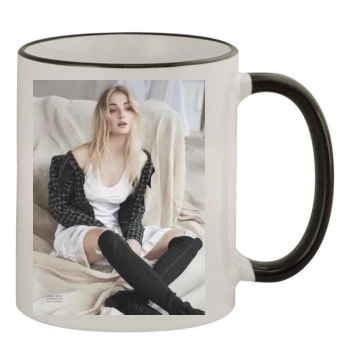 Sophie Turner 11oz Colored Rim & Handle Mug