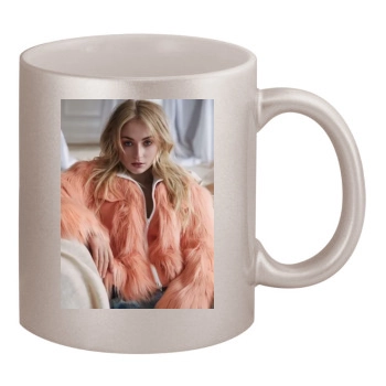 Sophie Turner 11oz Metallic Silver Mug