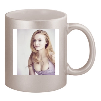 Sophie Turner 11oz Metallic Silver Mug