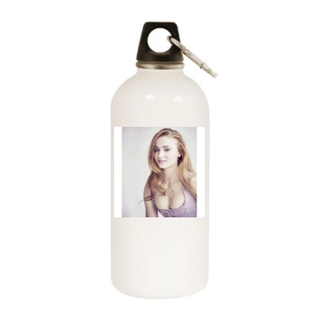 Sophie Turner White Water Bottle With Carabiner