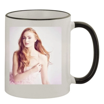 Sophie Turner 11oz Colored Rim & Handle Mug