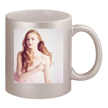 Sophie Turner 11oz Metallic Silver Mug