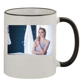 Sophie Turner 11oz Colored Rim & Handle Mug