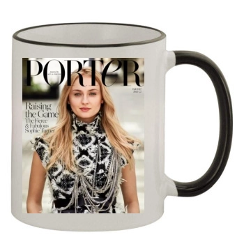 Sophie Turner 11oz Colored Rim & Handle Mug