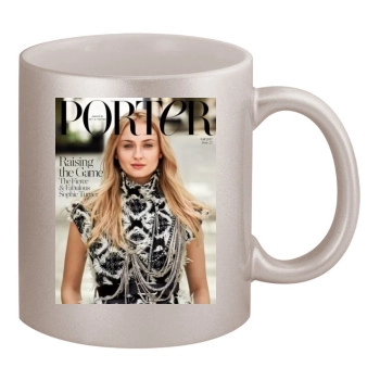 Sophie Turner 11oz Metallic Silver Mug