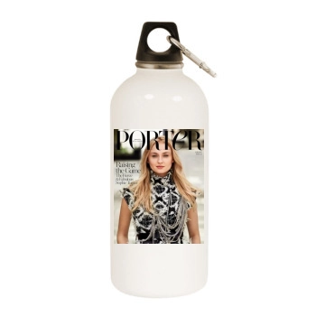 Sophie Turner White Water Bottle With Carabiner