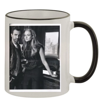 Sophie Turner 11oz Colored Rim & Handle Mug