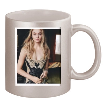 Sophie Turner 11oz Metallic Silver Mug