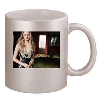 Sophie Turner 11oz Metallic Silver Mug