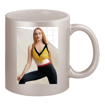 Sophie Turner 11oz Metallic Silver Mug