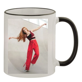 Sophie Turner 11oz Colored Rim & Handle Mug