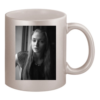 Sophie Turner 11oz Metallic Silver Mug