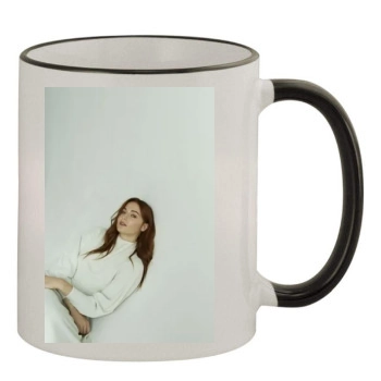 Sophie Turner 11oz Colored Rim & Handle Mug