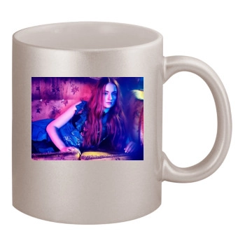 Sophie Turner 11oz Metallic Silver Mug
