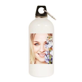 Sophie Turner White Water Bottle With Carabiner