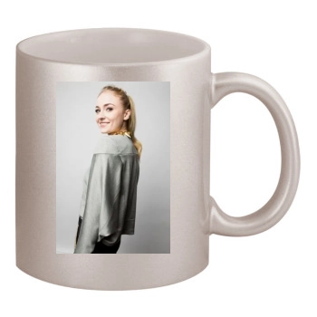 Sophie Turner 11oz Metallic Silver Mug