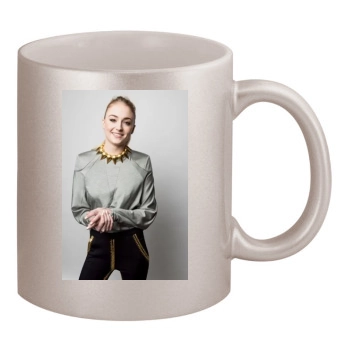 Sophie Turner 11oz Metallic Silver Mug