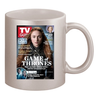 Sophie Turner 11oz Metallic Silver Mug