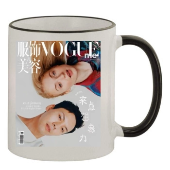 Sophie Turner 11oz Colored Rim & Handle Mug