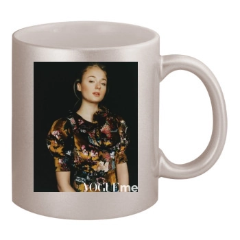 Sophie Turner 11oz Metallic Silver Mug