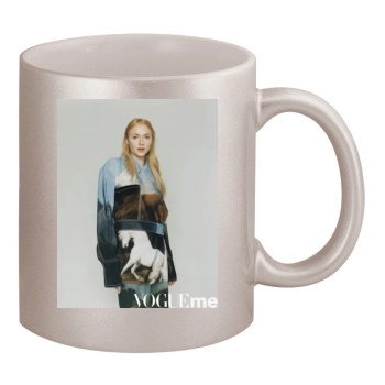 Sophie Turner 11oz Metallic Silver Mug