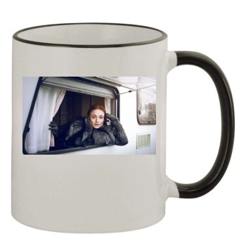 Sophie Turner 11oz Colored Rim & Handle Mug