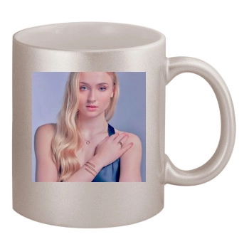 Sophie Turner 11oz Metallic Silver Mug