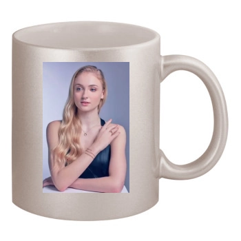 Sophie Turner 11oz Metallic Silver Mug