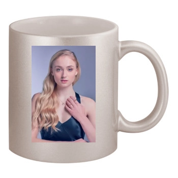 Sophie Turner 11oz Metallic Silver Mug