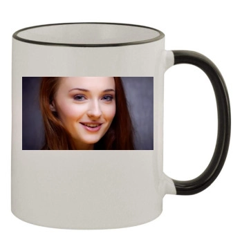 Sophie Turner 11oz Colored Rim & Handle Mug