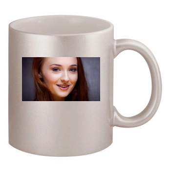 Sophie Turner 11oz Metallic Silver Mug