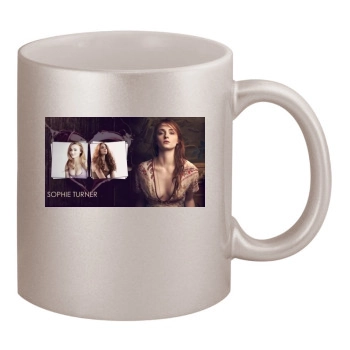 Sophie Turner 11oz Metallic Silver Mug