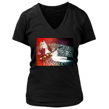 Taylor Momsen Women's Deep V-Neck TShirt