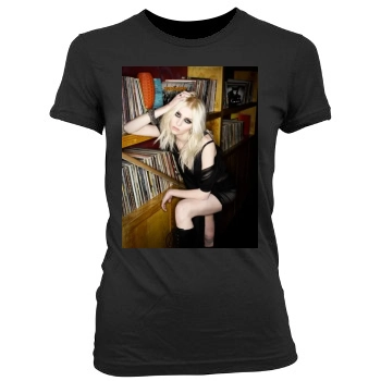 Taylor Momsen Women's Junior Cut Crewneck T-Shirt