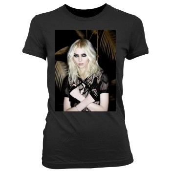 Taylor Momsen Women's Junior Cut Crewneck T-Shirt