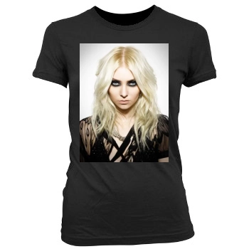 Taylor Momsen Women's Junior Cut Crewneck T-Shirt