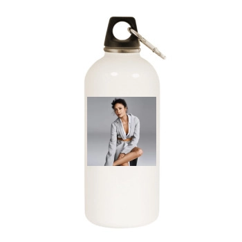 Thandie Newton White Water Bottle With Carabiner