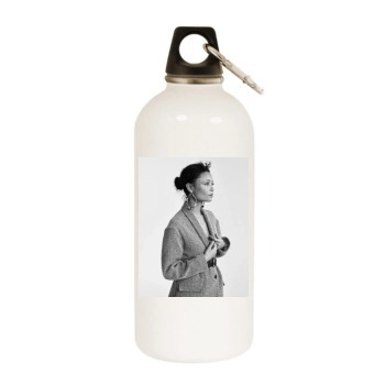 Thandie Newton White Water Bottle With Carabiner