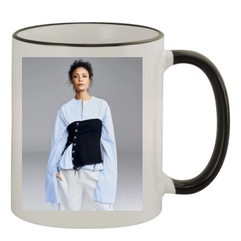 Thandie Newton 11oz Colored Rim & Handle Mug