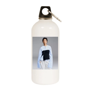 Thandie Newton White Water Bottle With Carabiner