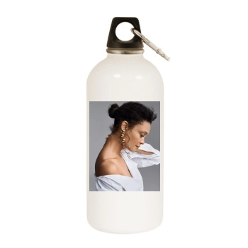 Thandie Newton White Water Bottle With Carabiner