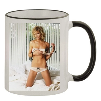 Tricia Helfer 11oz Colored Rim & Handle Mug