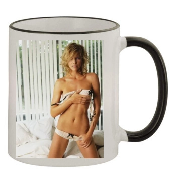 Tricia Helfer 11oz Colored Rim & Handle Mug