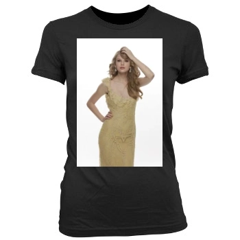 Taylor Swift Women's Junior Cut Crewneck T-Shirt